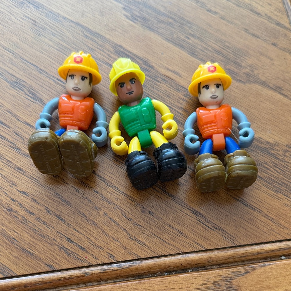 Construction Worker Toy Figures Set - Multicolor